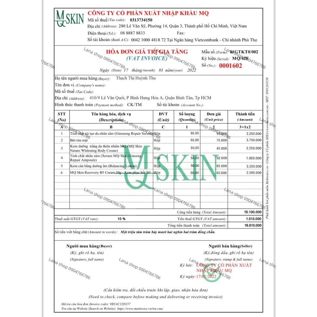 SERUM CĂNG BÓNG DA NHÂN SÂM mqskin
