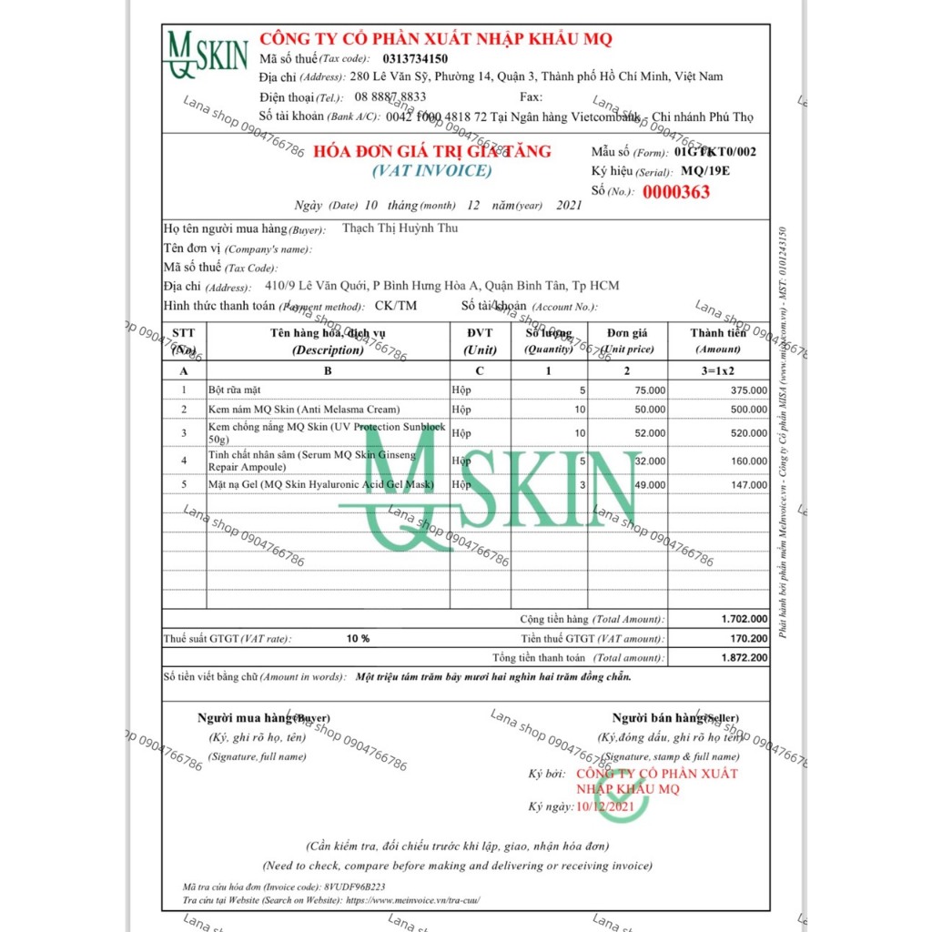 SERUM CĂNG BÓNG DA NHÂN SÂM mqskin