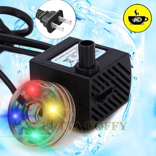 Máy Bơm Nước Mini 2in1 có đèn có lọc 2w 3w - Máy Lọc Nước VS701 Hồ Cá Cảnh hòn non bộ