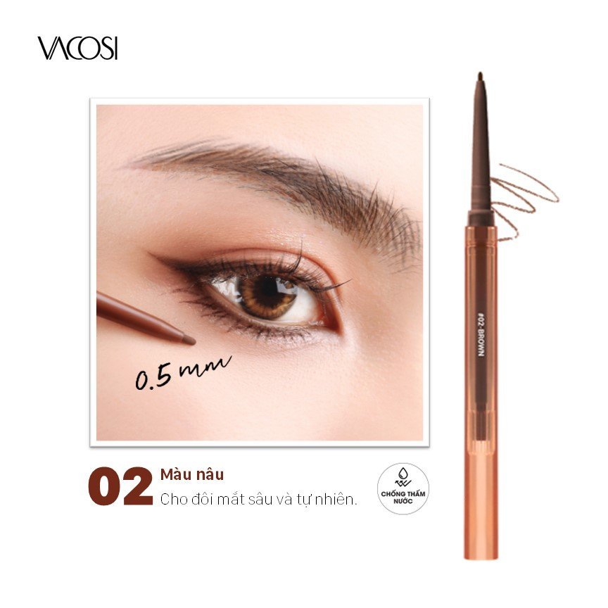 CHÌ GEL KẺ MẮT VACOSI Styling Twist Liner - VM26