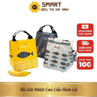 Túi giữ nhiệt cao cấp hình cá siêu xinh - túi đựng cơm giữ nhiệt