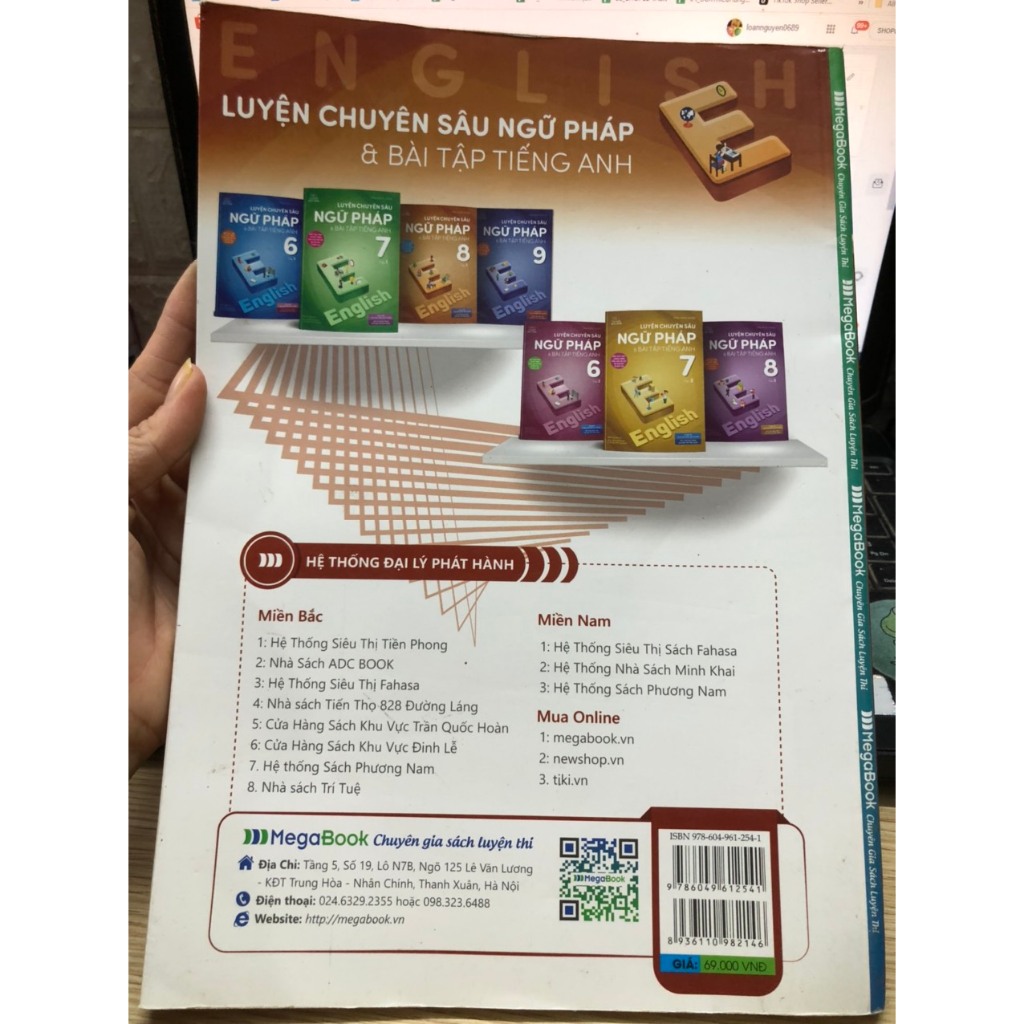 Sách THANH LÝ- Luyện Chuyên Sâu Ngữ Pháp & Bài Tập Ngữ Pháp Tiếng Anh Lớp 8 Tập 1