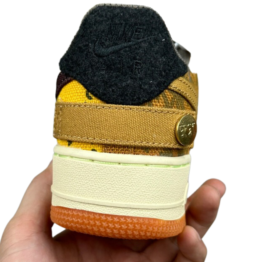 Giày Sneaker Air Force 1 Low Travis Scott OG Brown -Hàng Chuẩn Từ Cao Cấp-Like.Auth Full Bill Box Hãng Neww