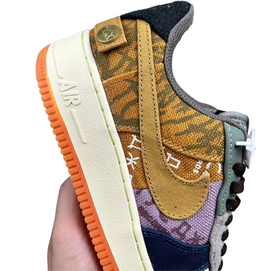 Giày Sneaker Air Force 1 Low Travis Scott OG Brown -Hàng Chuẩn Từ Cao Cấp-Like.Auth Full Bill Box Hãng Neww