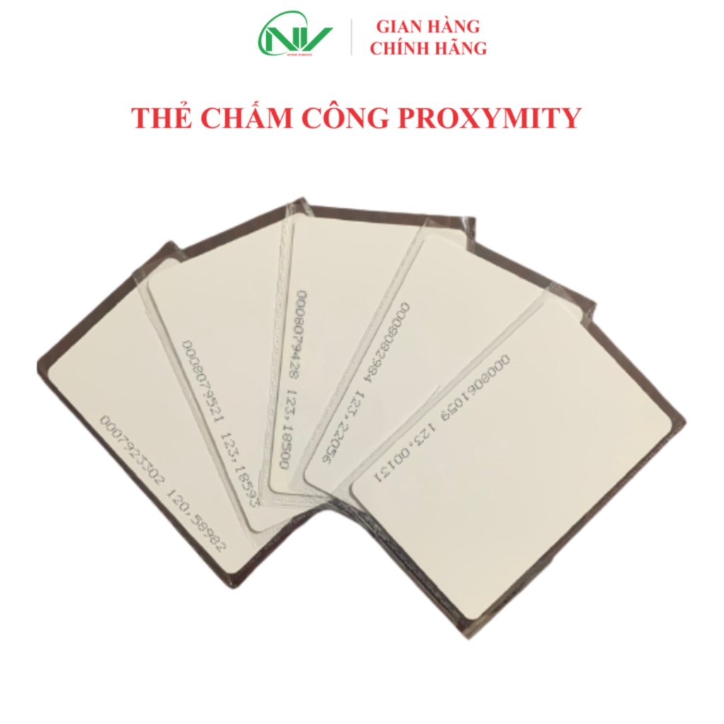 Thẻ chấm công Proximity, thẻ từ sử dụng cho những máy chấm công có chức năng thẻ