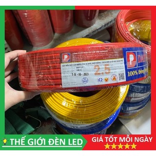 Dây điện đôi dẹp daphaco 2 lớp vỏ 2x1.5, 2x2.5, 2x4.0, 2x6.0 cuộn 100 mét