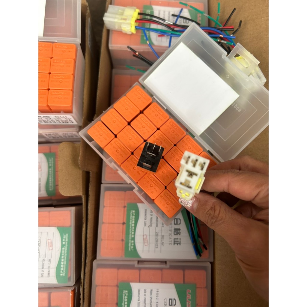 Chân cắm rơ le, giắc cắm rơ le 4, 5 chân bé