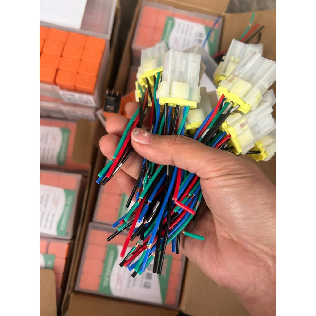 Chân cắm rơ le, giắc cắm rơ le 4, 5 chân bé