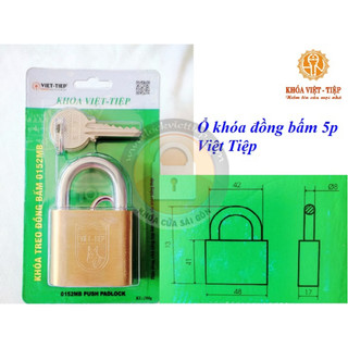 ỔKhóa treo đồng bấm việt tiệp 52MB