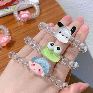 🧚🏻‍♀️Ganten🧚🏻‍♀️Dây Cột Tóc Co Giãn Hình Hello Kitty / Ếch Dễ Thương Cho Nữ