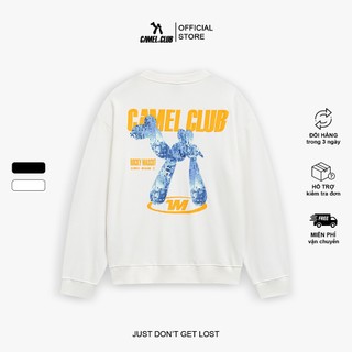 CAMEL CLUB | Áo Sweater DISCO ROCKY nam nữ oversize chất liệu nỉ cua 350 gsm in hình chính hãng