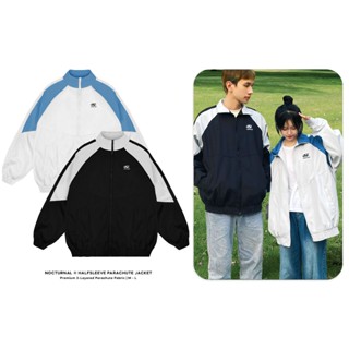 Áo Khoác Dù 3 Lớp NOCTURNAL Halfsleeve Logo Jacket Form Rộng Oversize Local Brand Nam Nữ Unisex