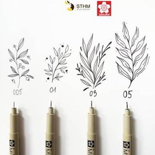Bút line đi nét Sakura Pigma Micron Chính hãng Sakura Nhật bản - Ngòi chuẩn size, Kháng nước