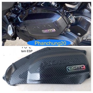 Ốp bầu e dùng cho đời xe ab 2020 2021 - 125 150cc cacbon
