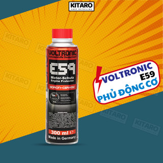 Phụ gia nhớt Voltronic E59 phủ Nano Ceramic bảo vệ động cơ sản xuất tại Đức, dành cho ô tô, xe máy