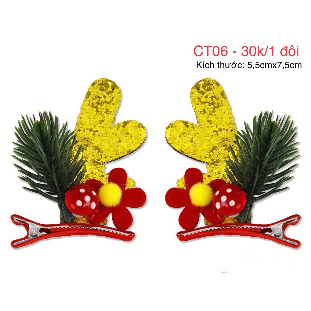 Kẹp Tóc Giáng Sinh Đáng Yêu Dành Cho Bé  - Quà Tặng Giáng Sinh