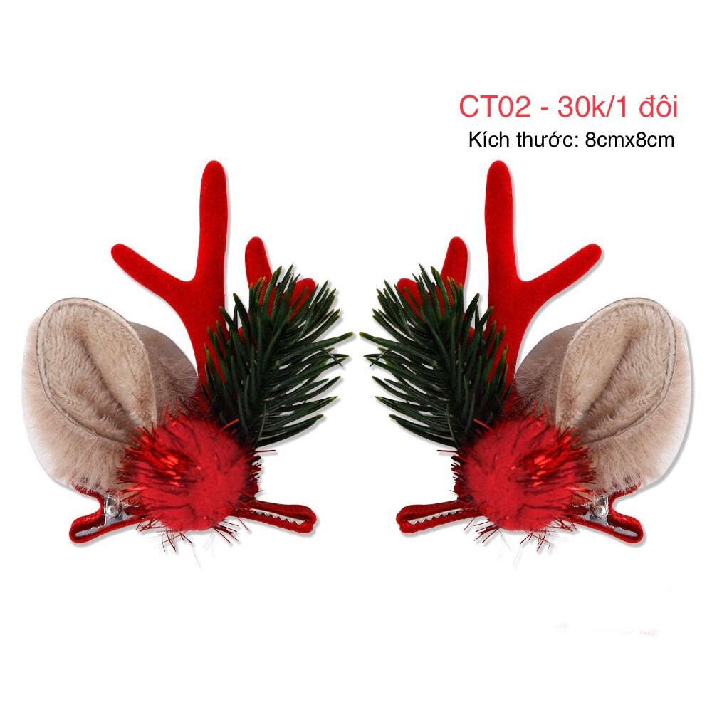 Kẹp Tóc Giáng Sinh Đáng Yêu Dành Cho Bé  - Quà Tặng Giáng Sinh