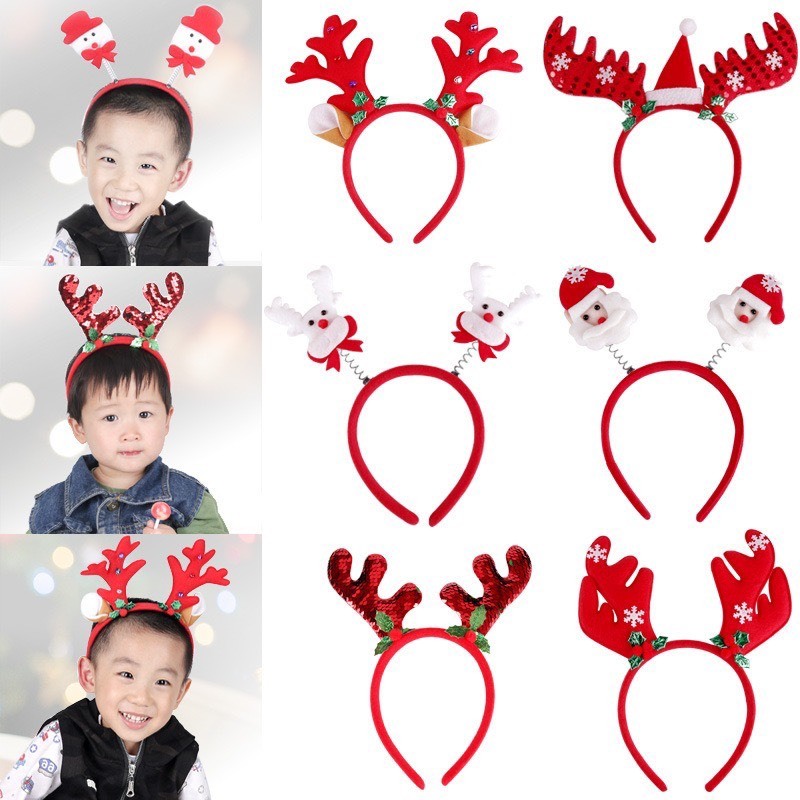 Bờm Tóc Sừng Hiêu Tuần Lộc Giáng Sinh Đáng Yêu Dành Cho Bé  - Quà Tặng Giáng Sinh