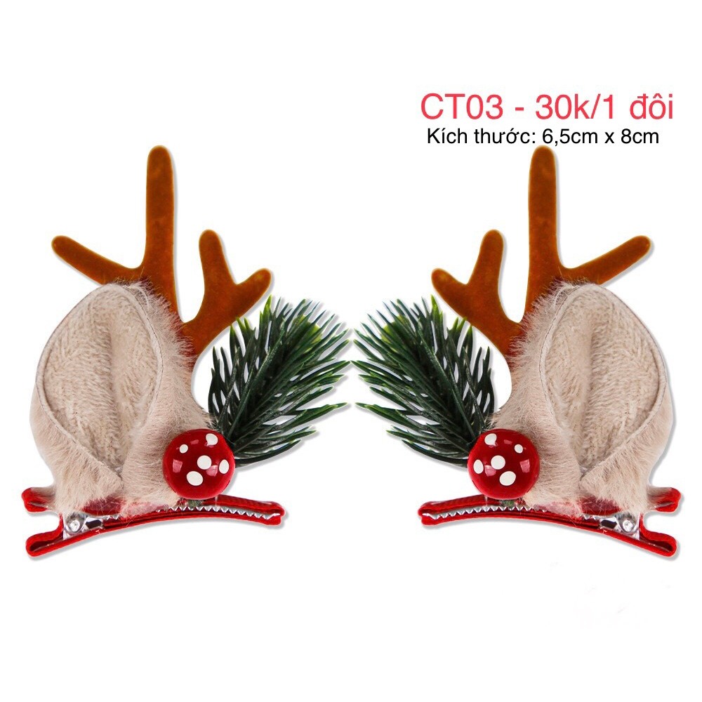 Kẹp Tóc Giáng Sinh Đáng Yêu Dành Cho Bé  - Quà Tặng Giáng Sinh