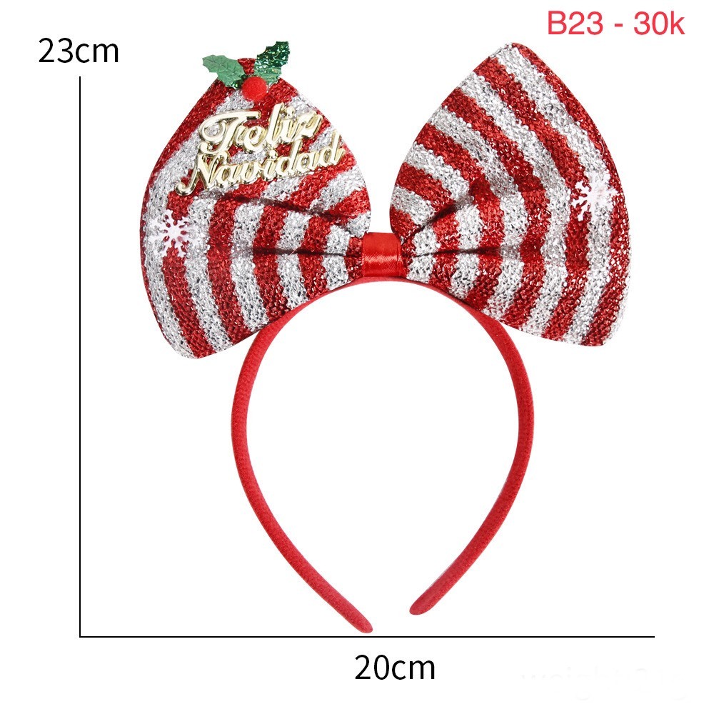 Bờm Tóc Sừng Hiêu Tuần Lộc Giáng Sinh Đáng Yêu Dành Cho Bé  - Quà Tặng Giáng Sinh