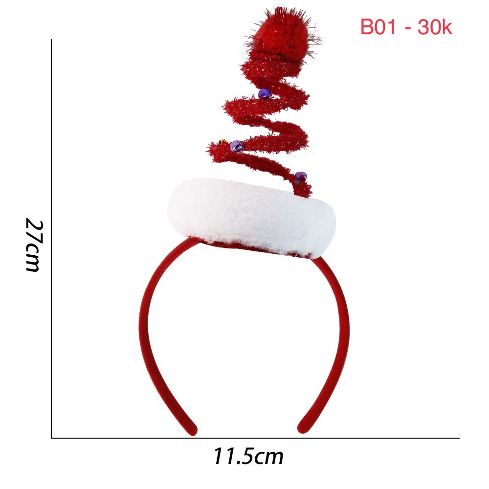 Bờm Tóc Sừng Hiêu Tuần Lộc Giáng Sinh Đáng Yêu Dành Cho Bé  - Quà Tặng Giáng Sinh