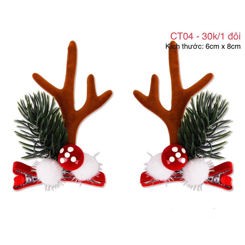 Kẹp Tóc Giáng Sinh Đáng Yêu Dành Cho Bé  - Quà Tặng Giáng Sinh