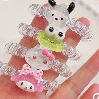🧚🏻‍♀️ganten🧚🏻‍♀️dây cột tóc co giãn hình hello kitty / ếch dễ thương cho nữ
