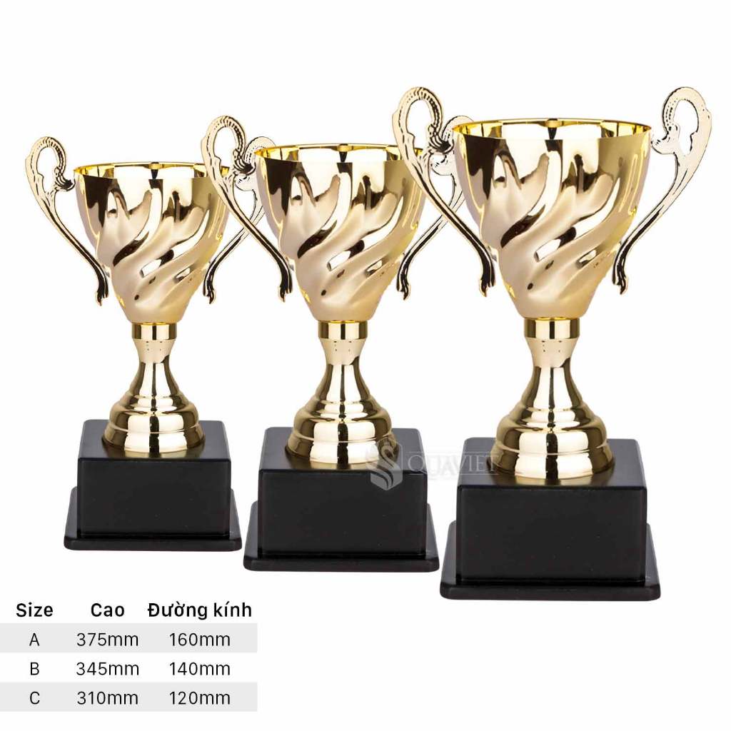 Cúp thể thao Quà Việt MDG0010 - Cúp thể thao bóng đá, pickleball, golf, tennis