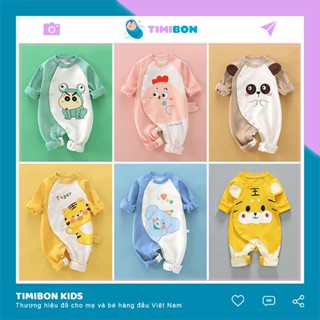 [ Tặng Kèm Mũ ] Quần Áo Trẻ Em Bộ Body Dài Tay Cho Bé Trai Bé Gái Trẻ Sơ Sinh Đến 12kg - [BDD27]