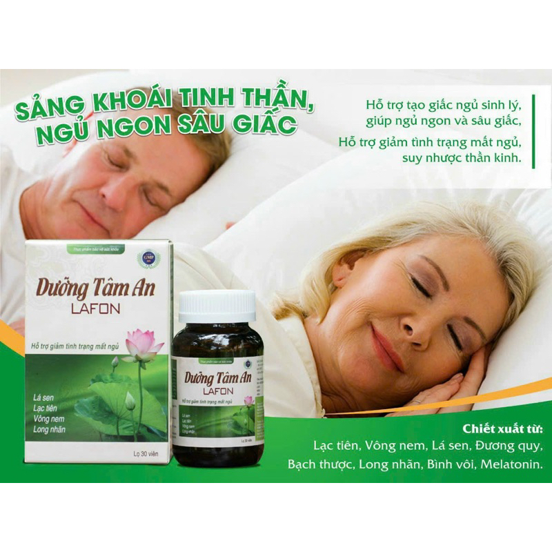 DƯỠNG TÂM AN . HỖ TRỢ GIẢM TÌNH TRẠNG MẤT NGỦ SUY NHƯỢC THẦN KINH , NGỦ NGON TRÒN GIẤC.