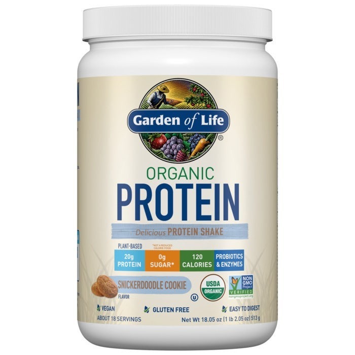 Hỗn hợp bột dinh dưỡng Garden of Life Organic Protein, vị Snickerdoodle Cookie 513gr