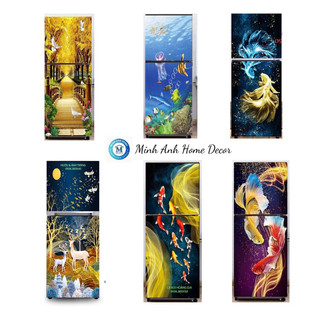 Miếng dán tủ lạnh các mẫu (khổ 1,5m x 60cm) không thấm nước, có sẵn keo dán