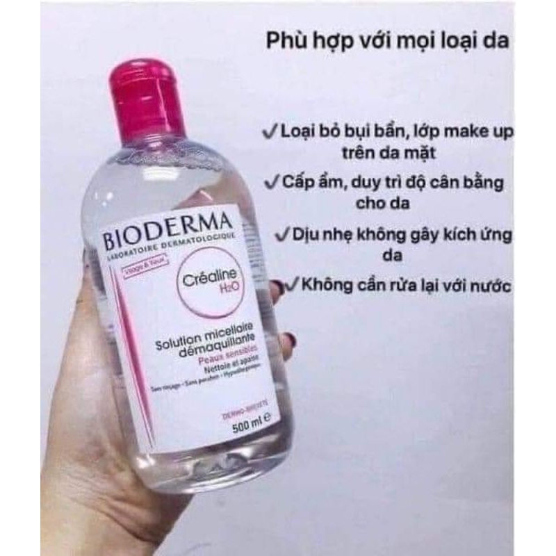 Nước tẩy trang Bio.derma Sensibio H20 500ml dành cho da dầu da hỗn hộp | BigBuy360 - bigbuy360.vn