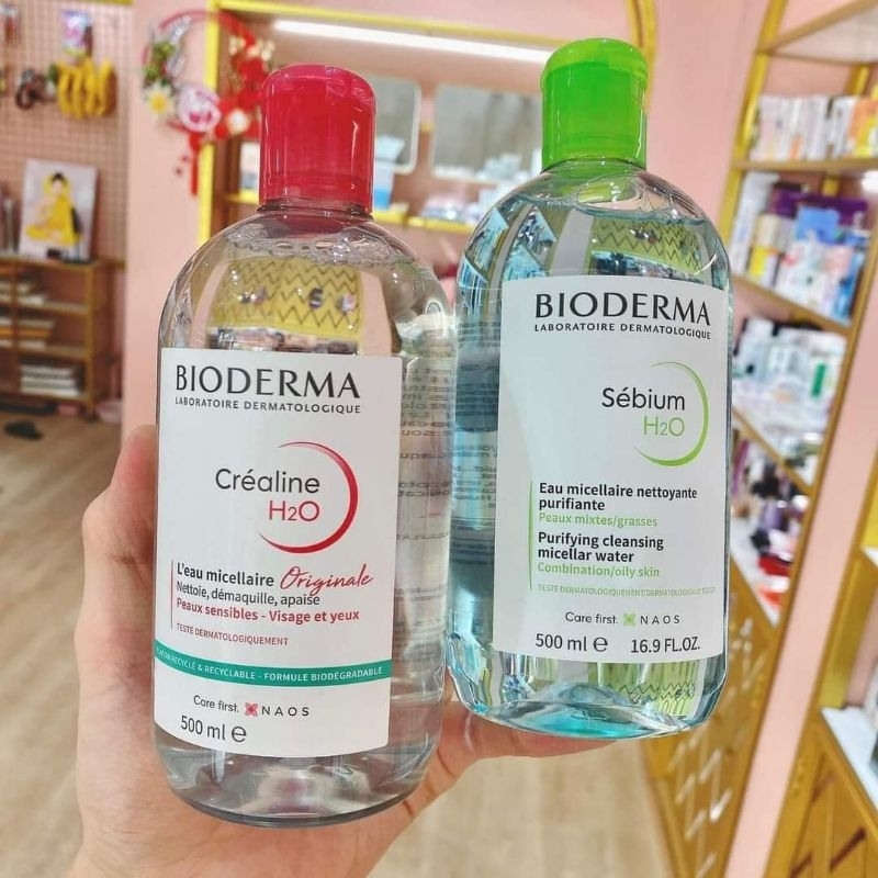 Nước tẩy trang Bio.derma Sensibio H20 500ml dành cho da dầu da hỗn hộp