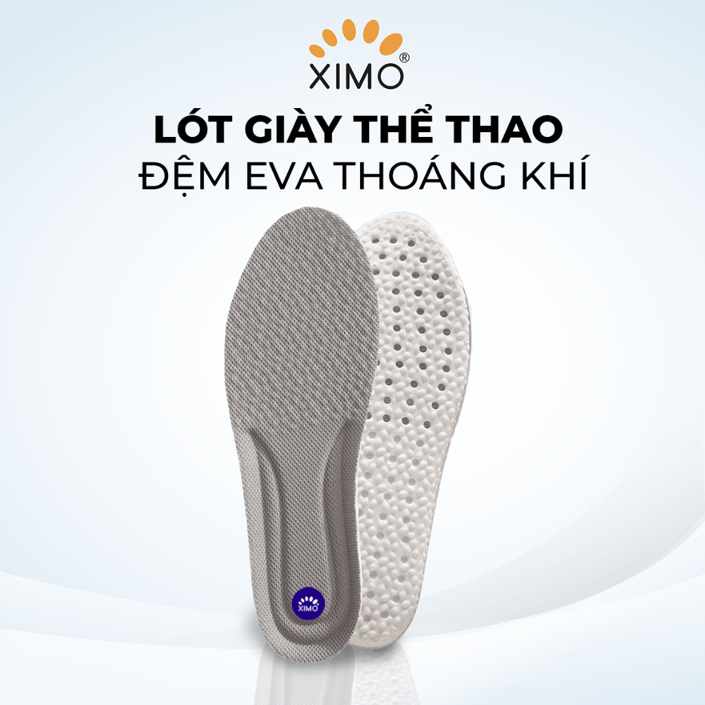 Lót giày thể thao đế cao su non mềm mại, chống sốc, giảm chấn thương cho lòng bàn chân XIMO (LGTT28)