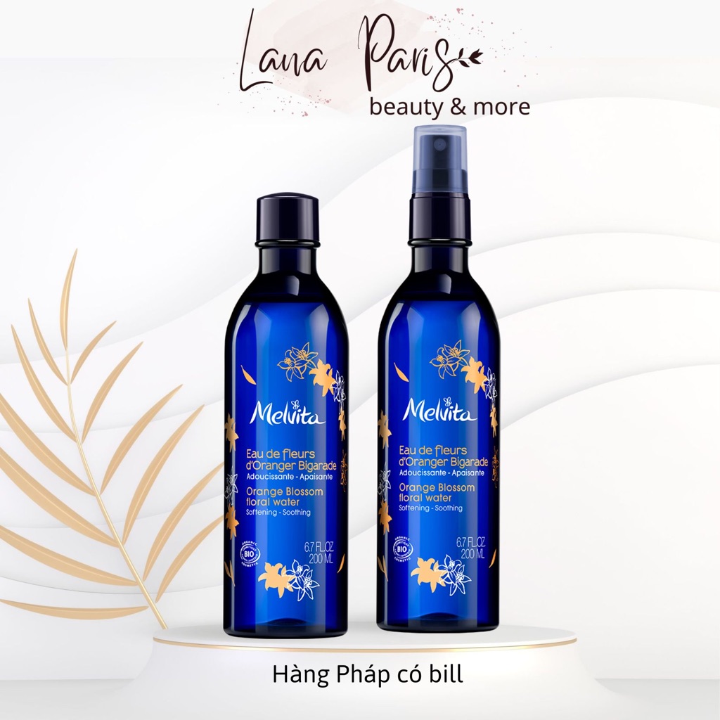 Nước cân bằng toner Melvita hoa cam 200ml (hàng pháp có bill)