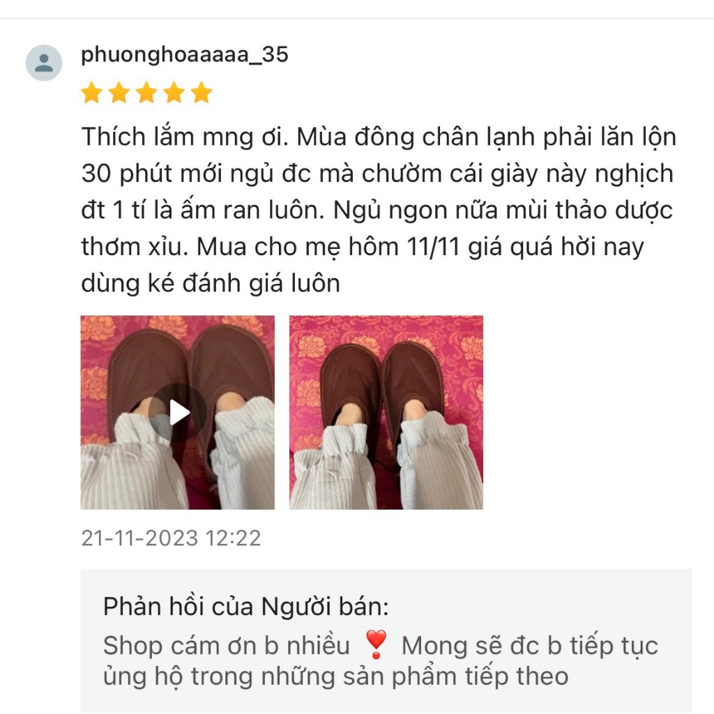 Giày Điện Thảo Dược Giảm Đau Tê Bì Bàn Chân - Làm Nóng Bằng Điện Bách Thảo