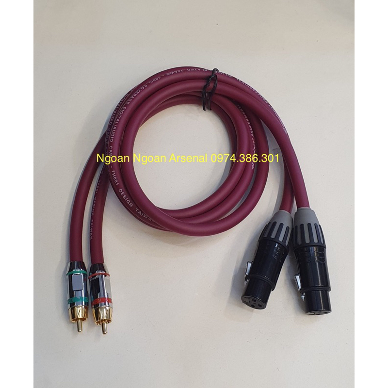 Jack rắc canon xlr nhập khẩu SEETRONIC chân đồng mạ vàng 24k