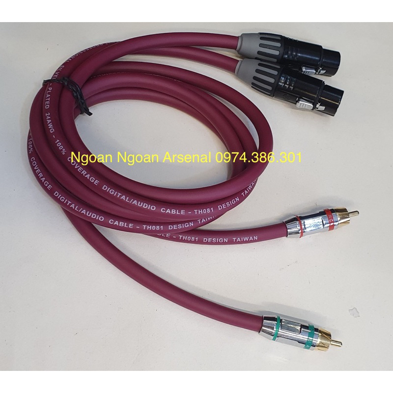 Jack rắc canon xlr nhập khẩu SEETRONIC chân đồng mạ vàng 24k