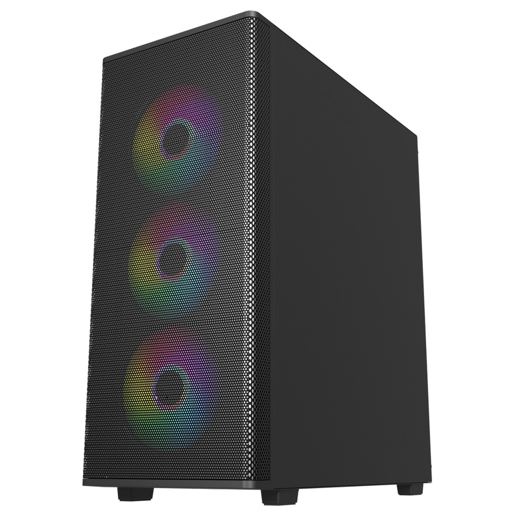 Vỏ Case máy tính MIK AION 3FA Black sẵn 3 Fan RGB- Hàng chính hãng - Giá siêu rẻ