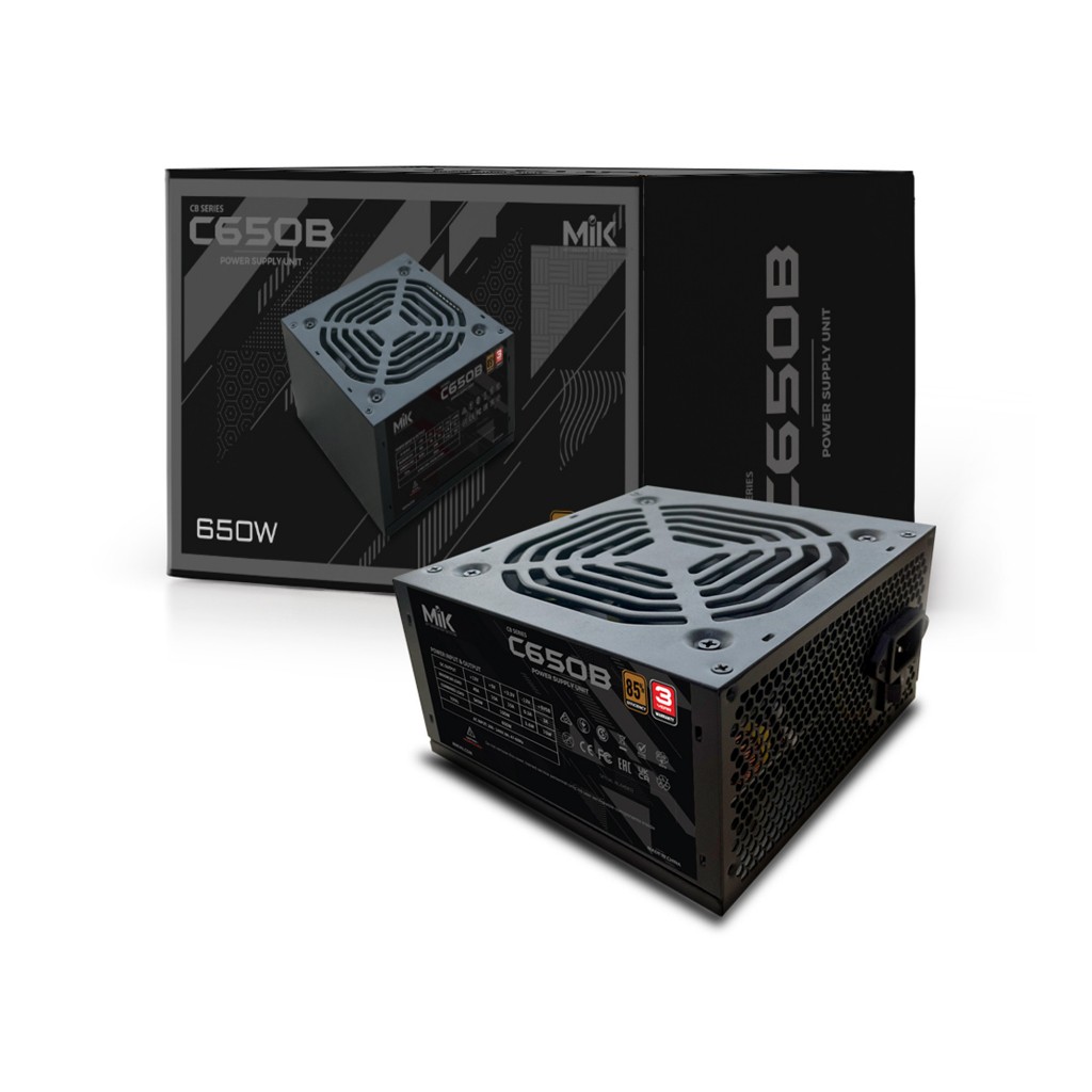 Nguồn máy tính MIK C650B 85% EFFICIENCY - Hàng chính hãng - Giá siêu rẻ