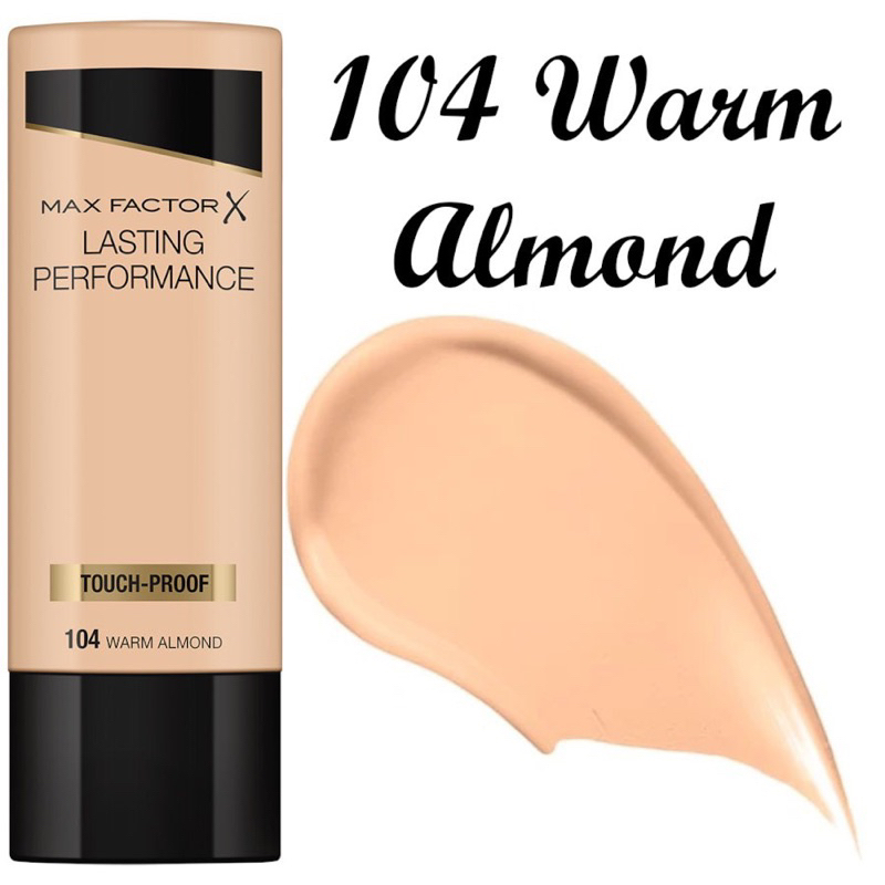 Kem nền Max Factor Lasting Performance Foundation Touch-Proof 104 warm Almond 35ml