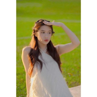 🍒🍒🍒 ĐẦM YẾM PHỐI HOA HỒNG LÔNG VŨ HAI MÀU UTRRB