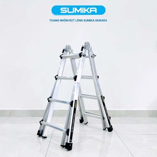 Thang nhôm trượt đa năng SUMIKA SKM404 - Chữ A cao nhất 2.0m, chữ I cao nhất 4.0m, tải trọng 300kg