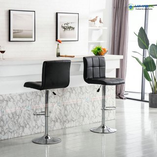 Ghế quầy bar xoay mặt bọc da chân sắt mạ Crome hiện đại LA-GB04
