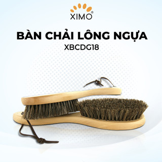 Bàn chải đánh giày XIMO làm từ lông ngựa linh hoạt giúp không bị bẩn tay (XBCDG18)