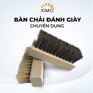Bàn chải đánh giày lông heo, lông ngựa & lông nhựa PP XIMO phiên bản cho giày vải sneaker (BCDG17)