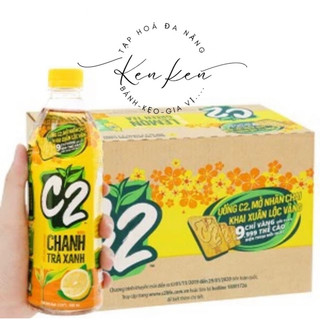 [HỎA TỐC]Thùng 24 chai trà xanh C2 vị chanh 455ml_KK0198