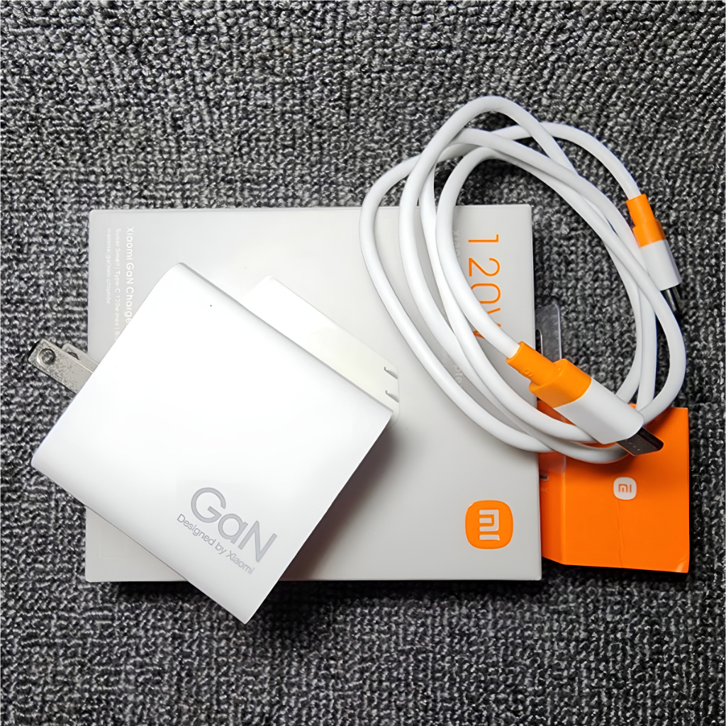 Bộ sạc Xiaomi 120W sạc lên MI TURBO CHARGE nhảy số phần trăm gồm củ sạc 3 cổng và cáp 2 đầu type C sạc siêu nhanh