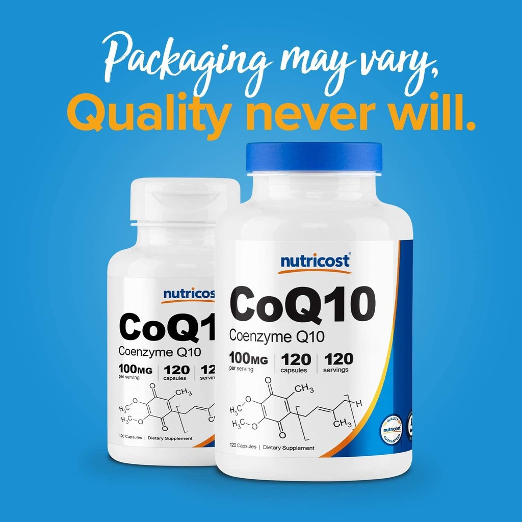 NUTRICOST COQ10 Hỗ Trợ Tim Mạch, Cải Thiện Thị Lực 120 Viên